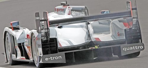 Audi volgt de Formule 1: experiment met blown diffusor op haar LMP1